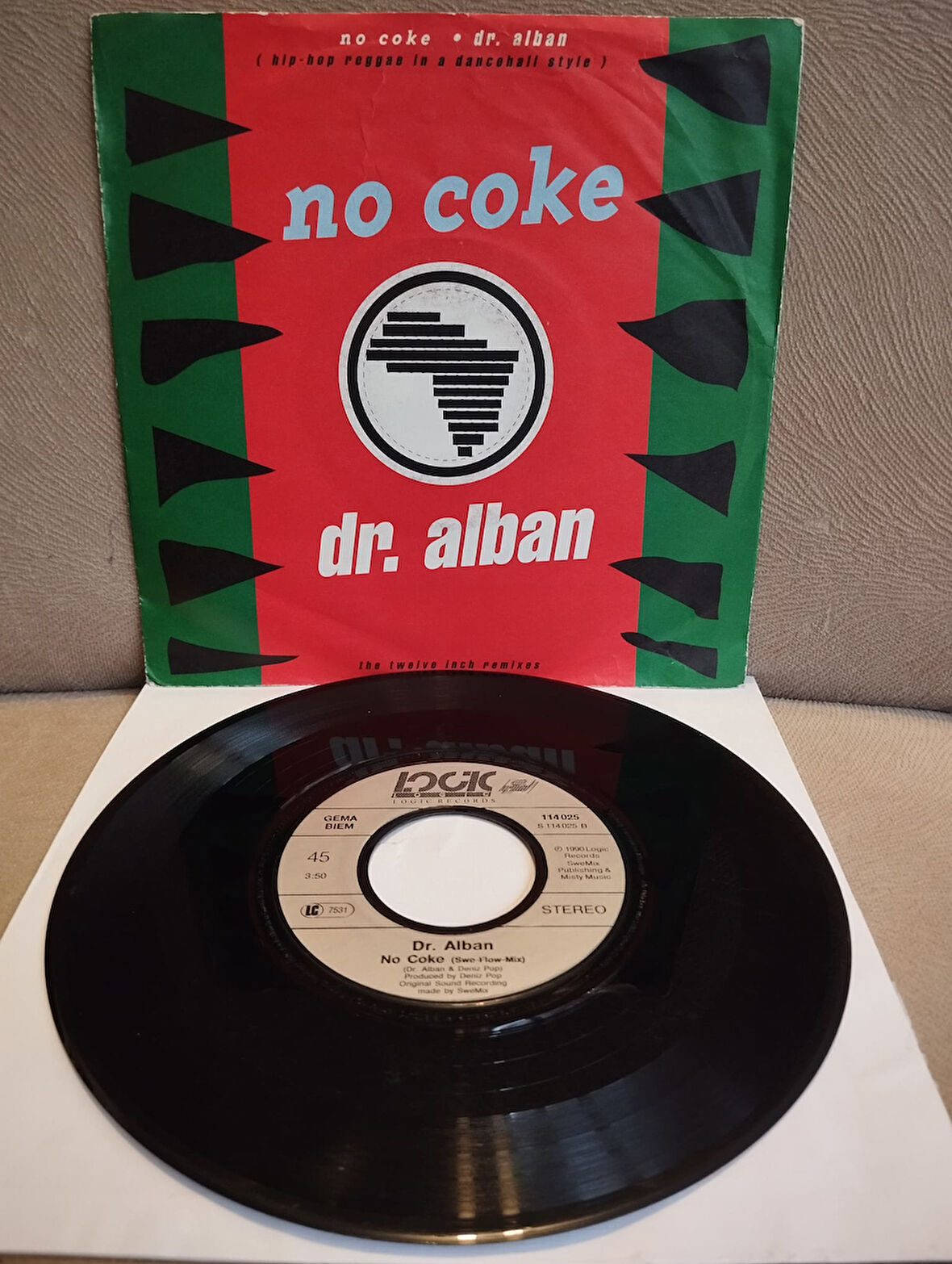 Dr. Alban – No Coke  - 1990 Almanya Basım 45lik Plak