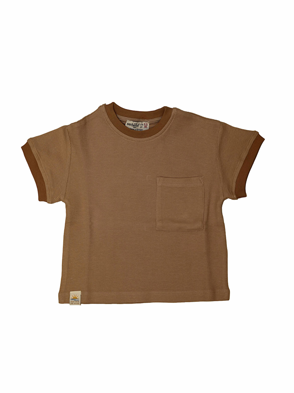 SCE-1438 SERBEND KIDS CEPLİ OVERSİZE ERKEK ÇOCUK TİŞÖRT