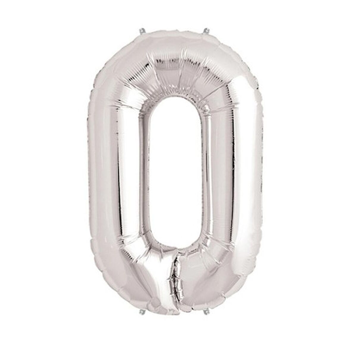 Periboia Gümüş Rengi Folyo Rakam Balon 1 Metre