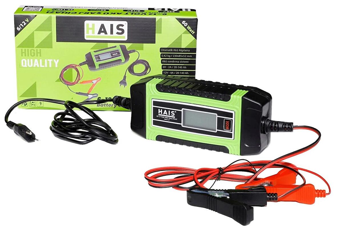 Hais Digital 6 - 12 Volt Akü Şarj Cihazı