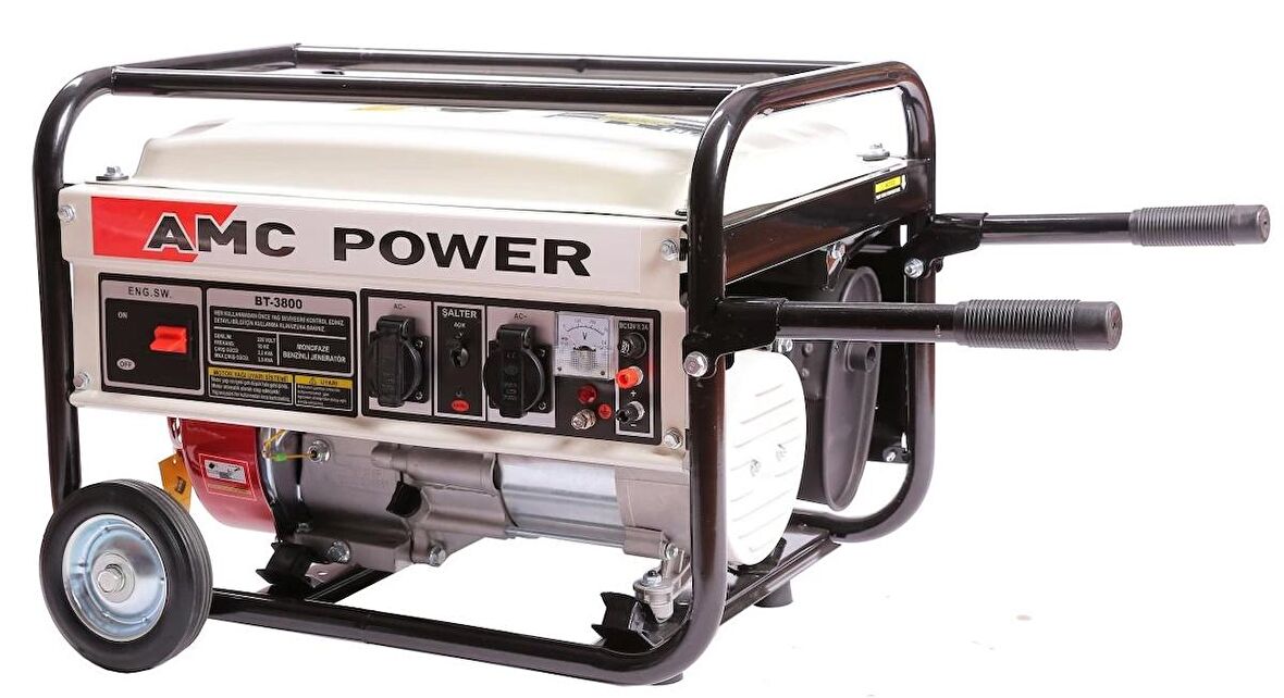 Amcpower 3,5 KVA Benzinli Jeneratör(İpli)