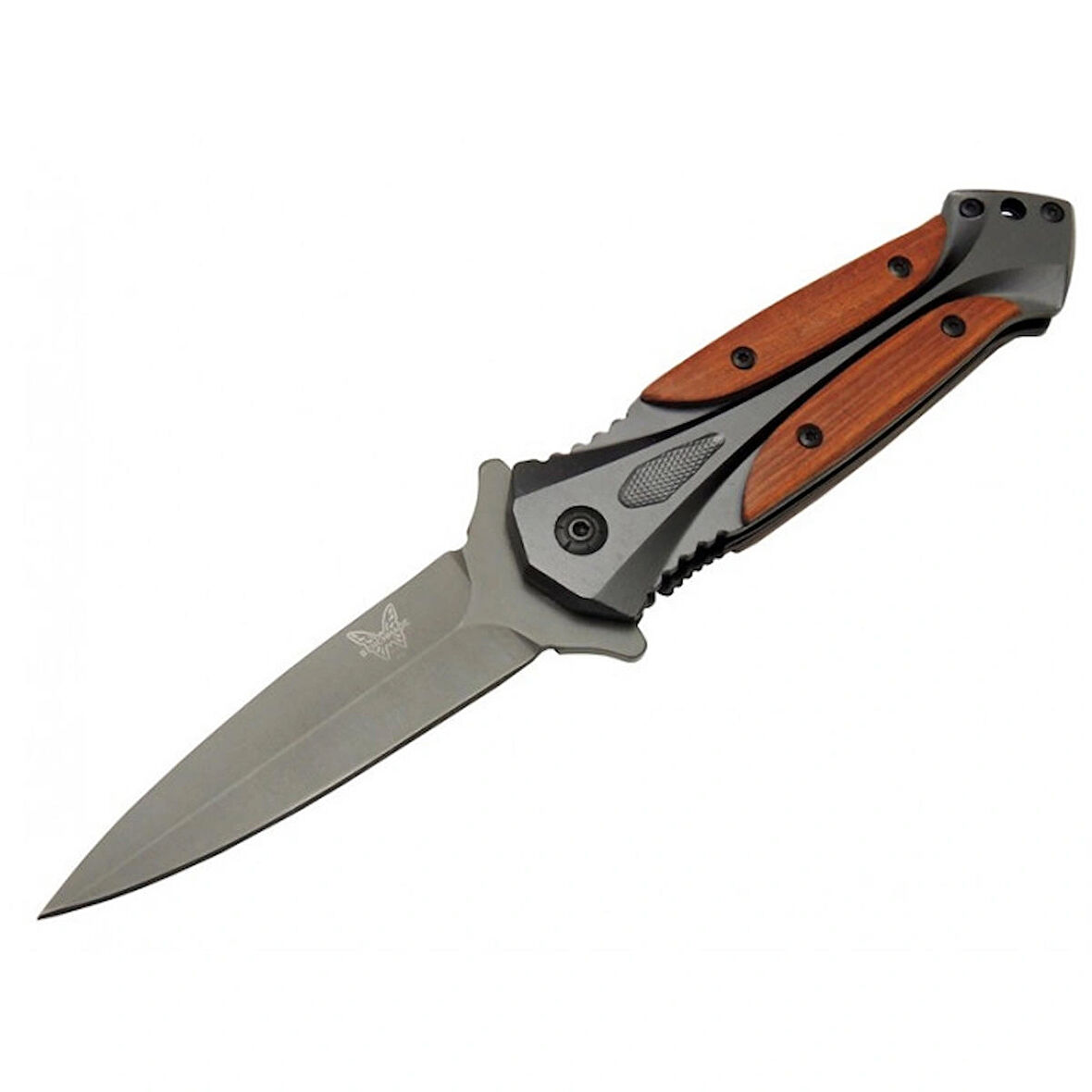 20 Cm Benchmade DA27 Ahşap Saplı Outdoor Çakı