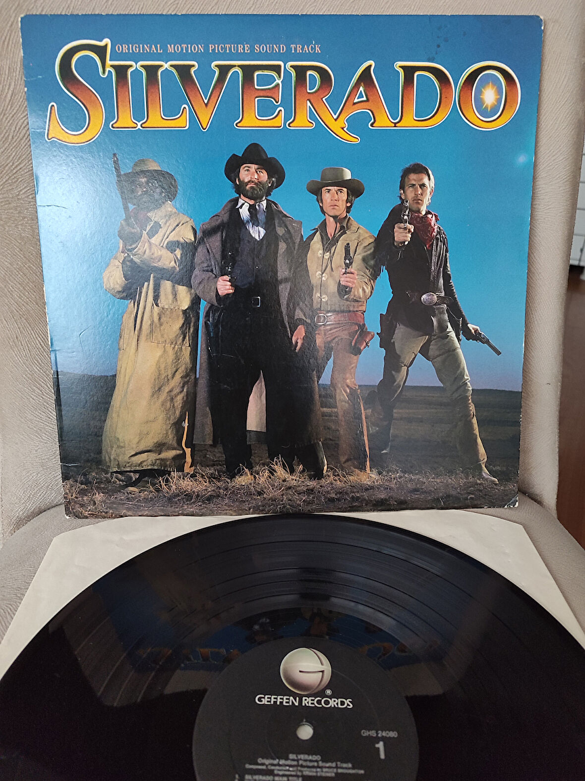 Silverado - Bruce Broughton - 1985 USA Basım Soundtrack  LP Albüm 2.EL