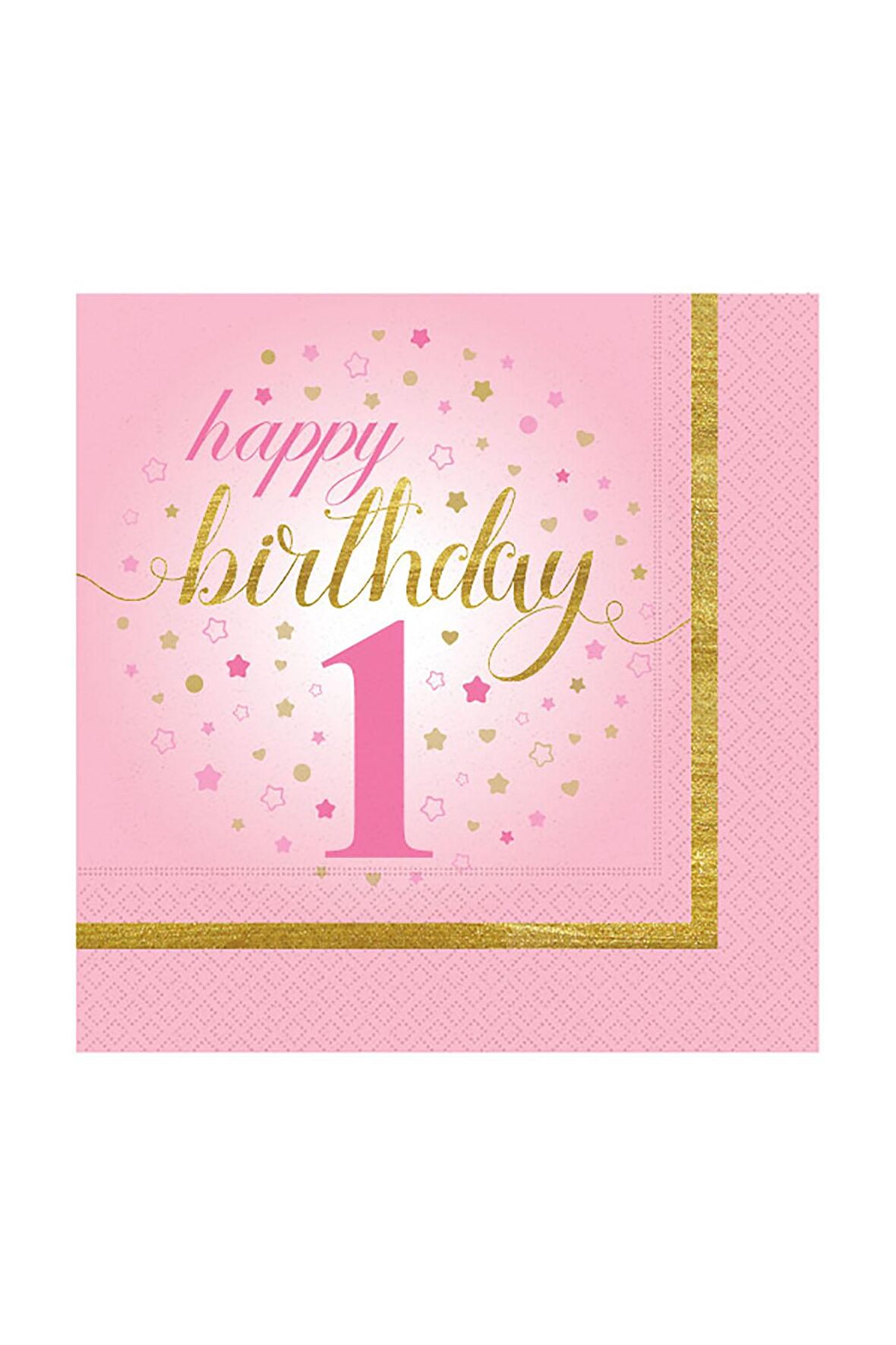 KÜÇÜK YILDIZLAR 1 YAŞ PEÇETE PEMBE 20'Lİ