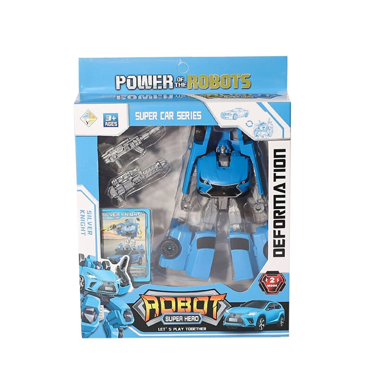 HY-8877 DDönüşebilen Kartlı Robot Araba -Birliktoys