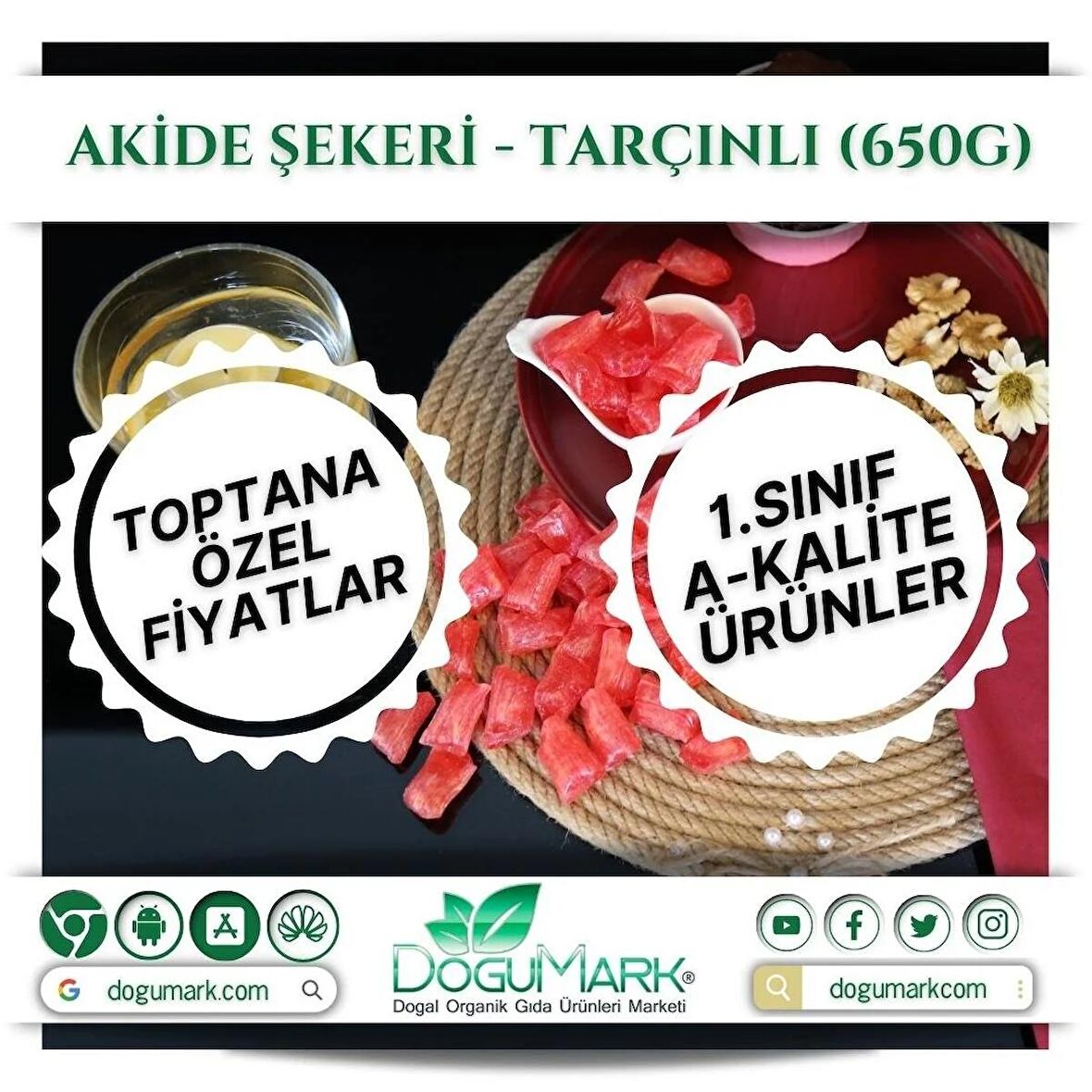 Akide Şekeri – Tarçınlı (650g)