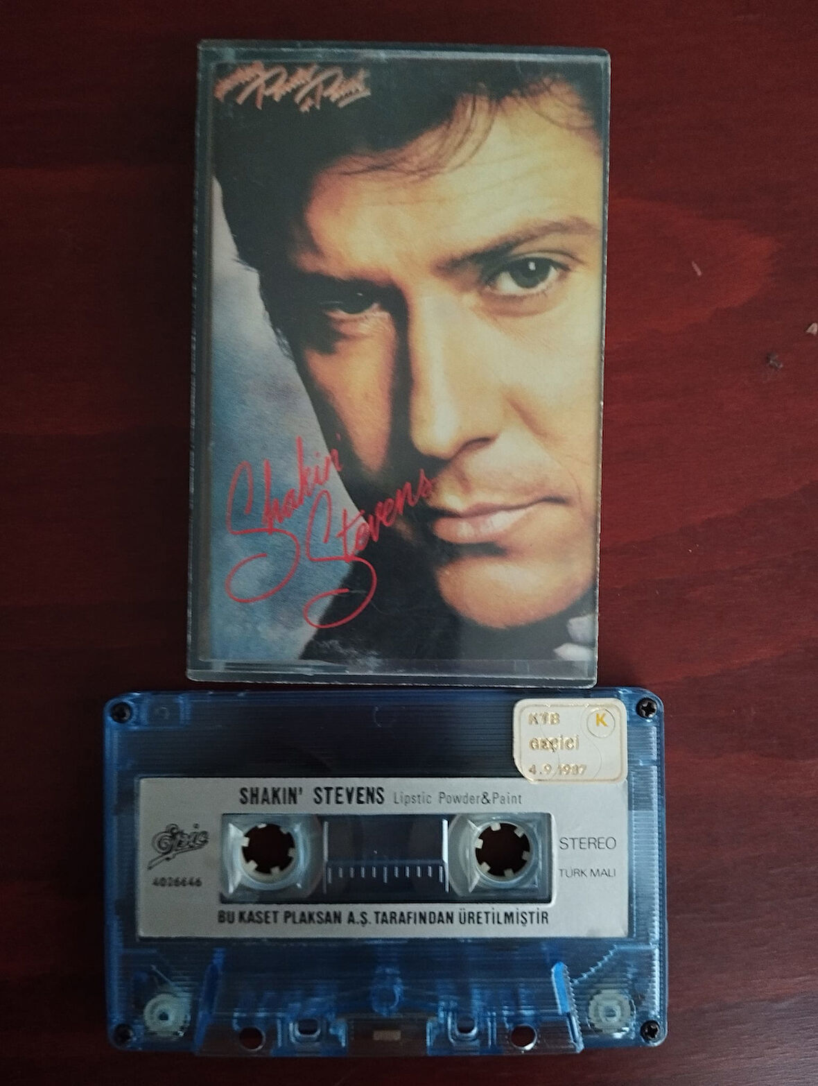 Shakin’ Stevens ‎– Lipstick Powder And Paint  - Türkiye Basım 2. El Kaset Albüm(Kağıt Baskı)