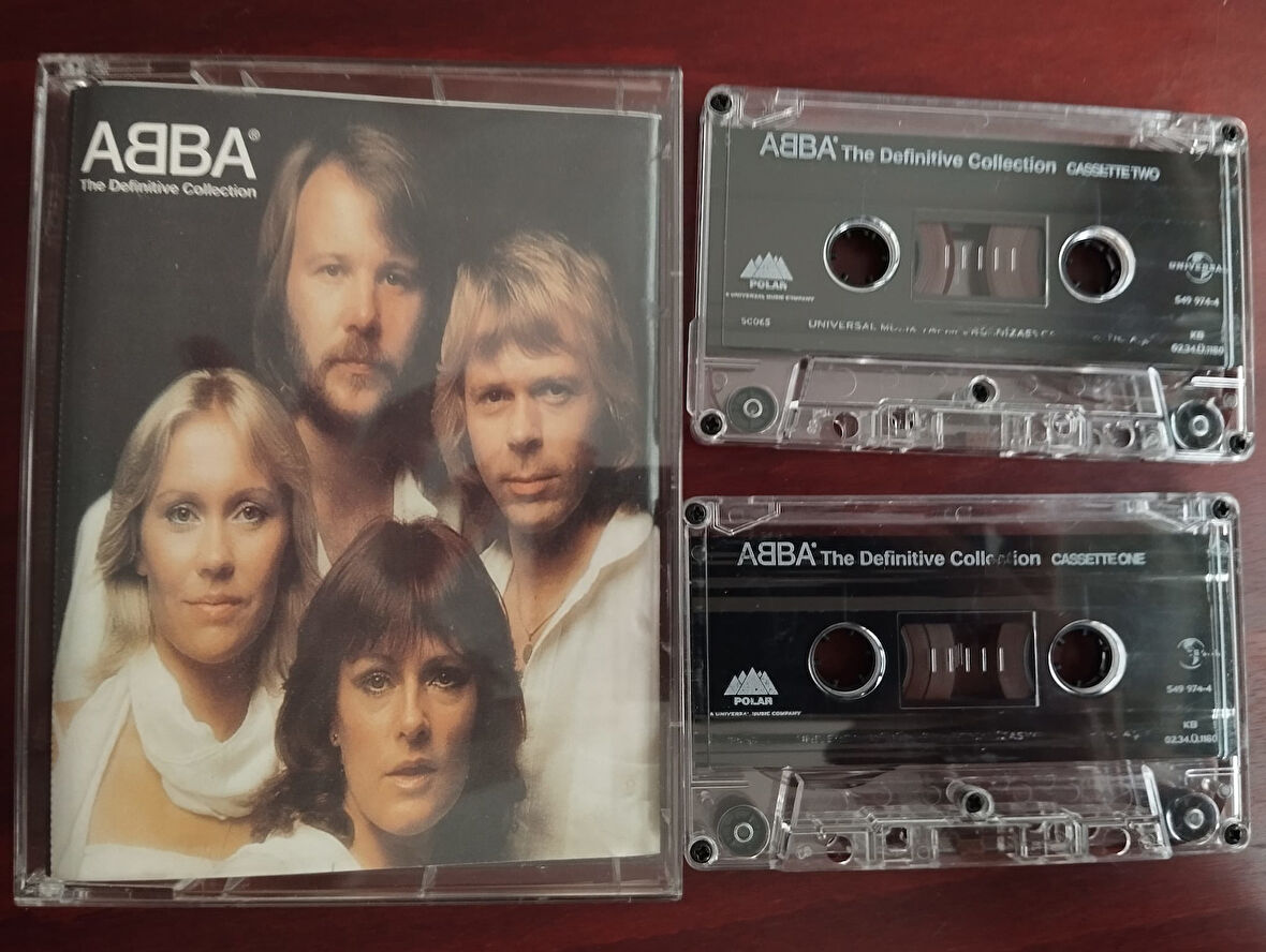 ABBA ‎– The Definitive Collection  - 2001Türkiye Basım 2. El 2xKaset Albüm