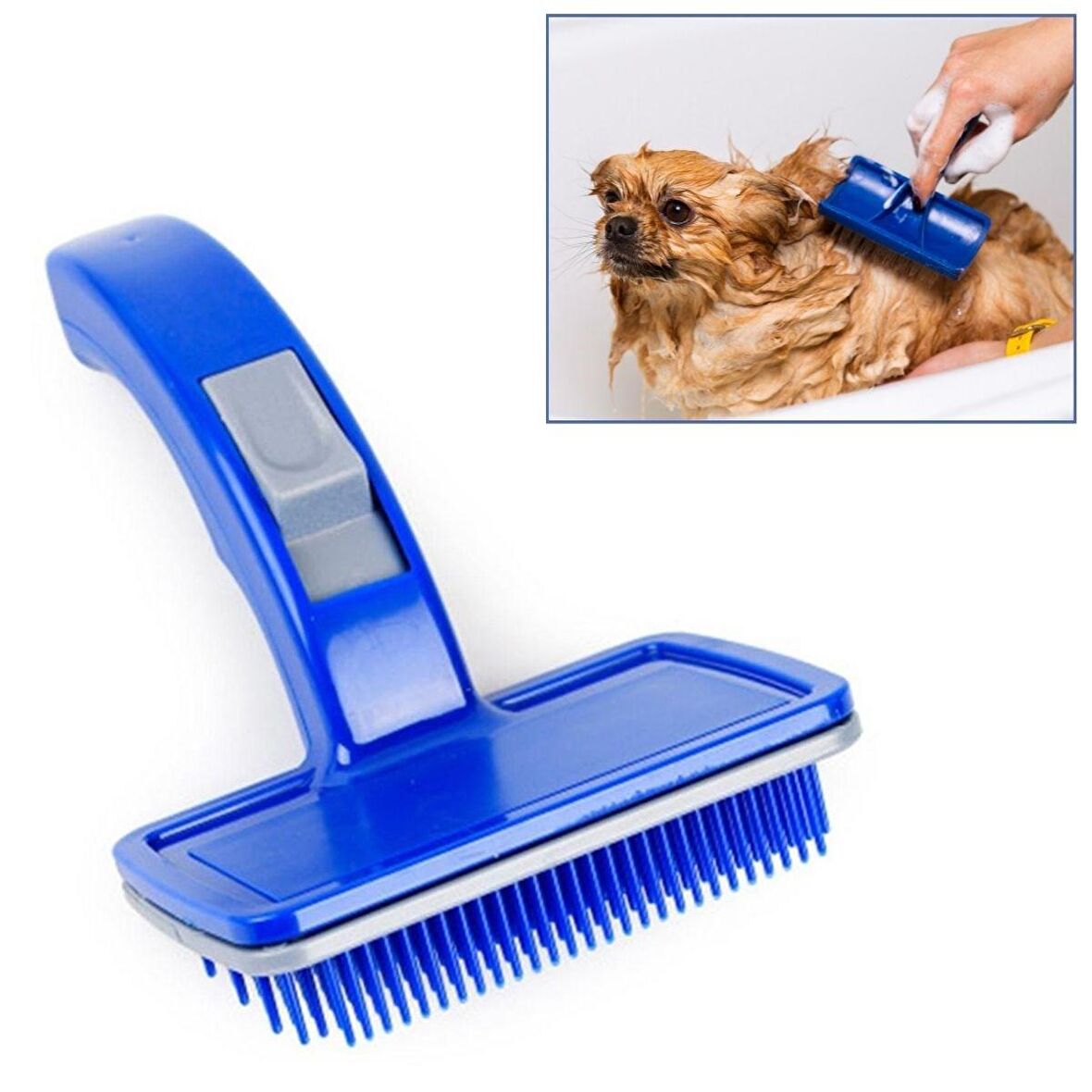 Kendini Temizleyen Kedi Köpek Tüy Bakım Tarağı Tüy Alıcı Tarak (3984)
