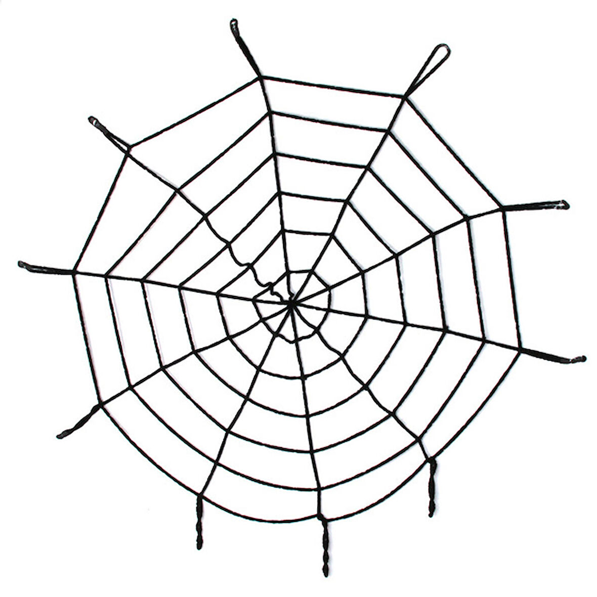 Halloween Cadılar Bayramı Örümcek Ağ Dekor Siyah 1.5 Metre (3984)