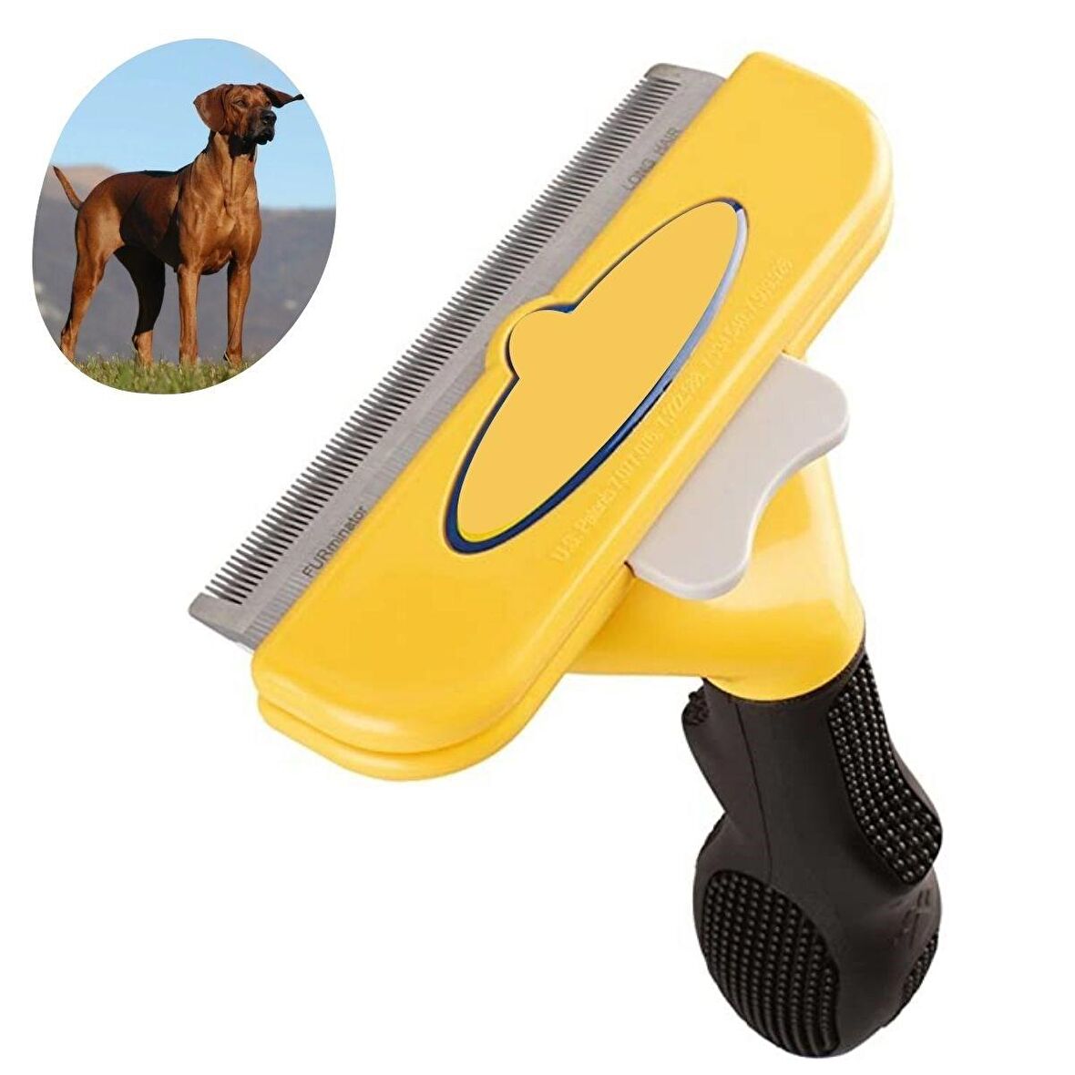 Kedi ve Köpekler İçin Kısa Tüylü Köpek Tarağı Tüy Toplayıcı Tarak Large (3984)