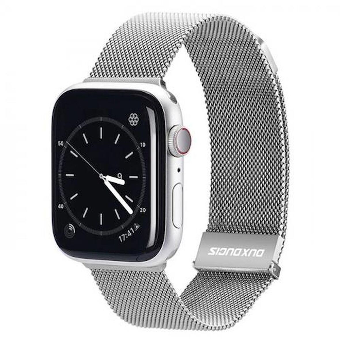 Polham Milano Loop Çelik Ultra Hafif Apple Watch 42-44-45MM için Kordon Kayış, Paslanmaz Çelik Kayış