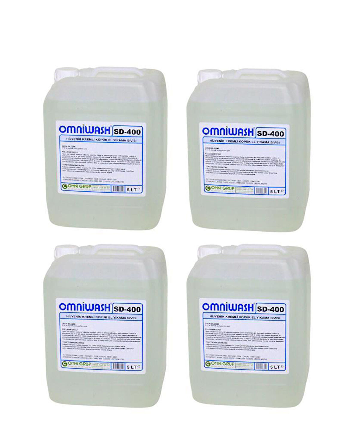 Omniwash SD-400 5000ml Hijyenik Köpük Sıvı El Sabunu 4 Adet