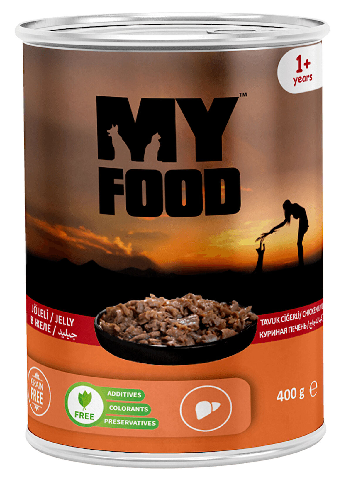 MY FOOD 12 ADET JÖLELİ PARÇA ETLİ YETİŞKİN KEDİ YAŞ MAMASI TAVUK CİĞERLİ
