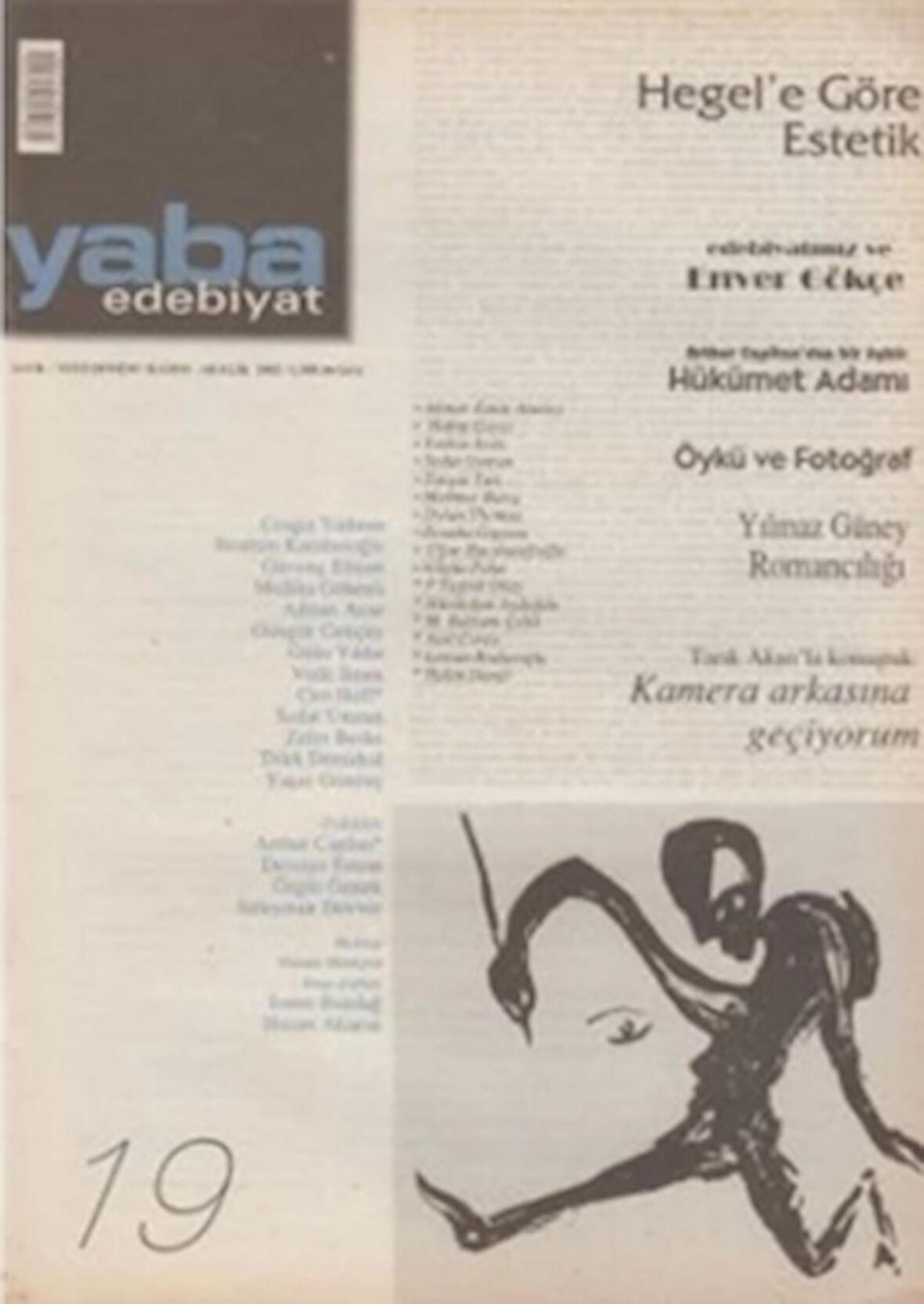 Yaba Edebiyat Dergisi Sayı: 19
