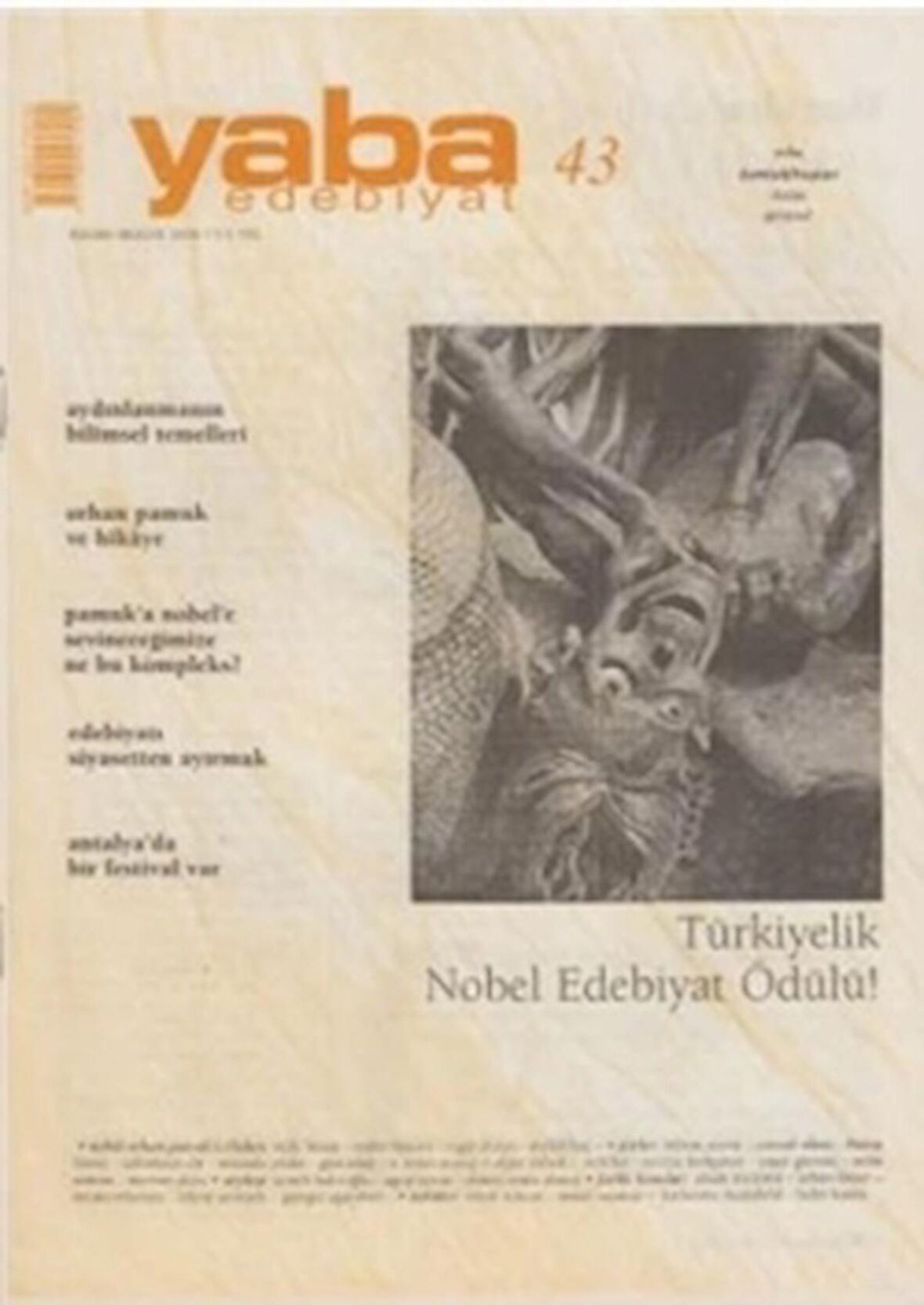 Yaba Edebiyat Dergisi Sayı: 43