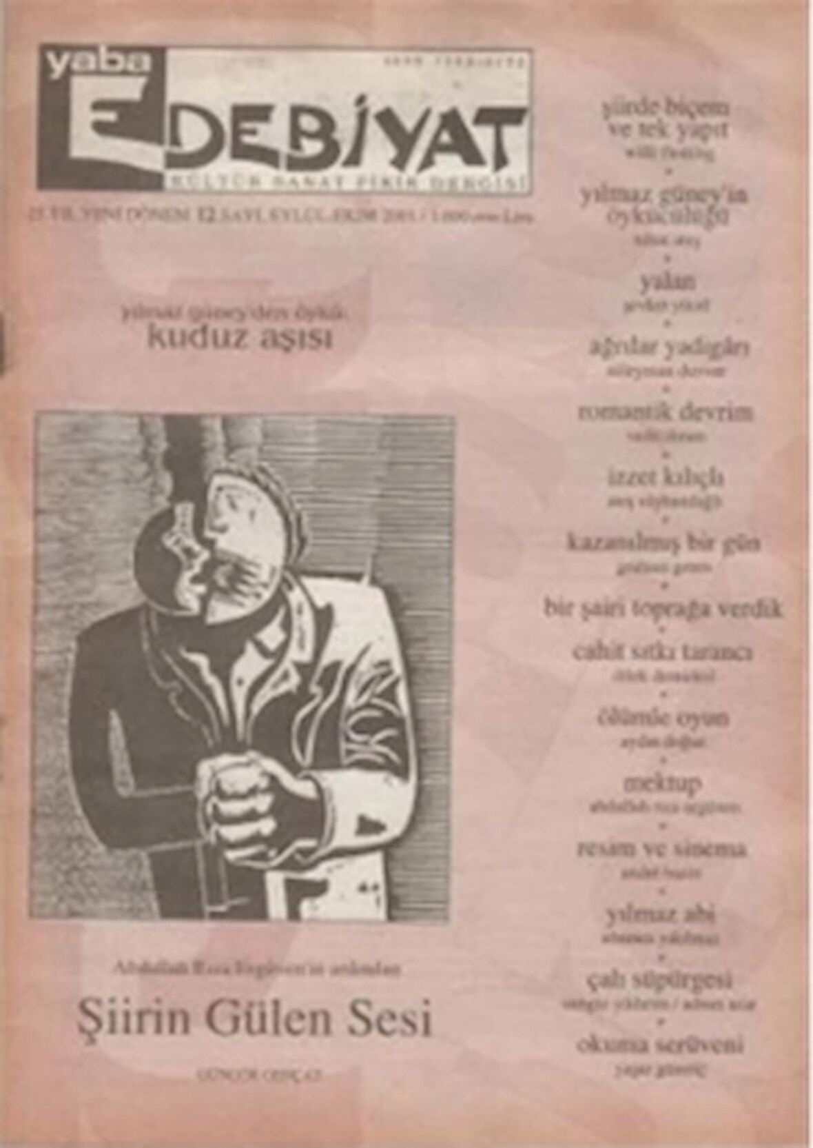 Yaba Edebiyat Dergisi Sayı: 12