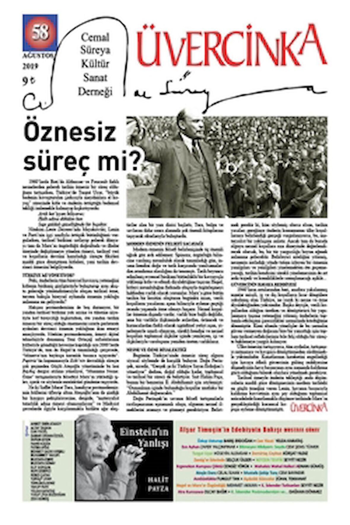Sayı: 58 Ağustos 2019