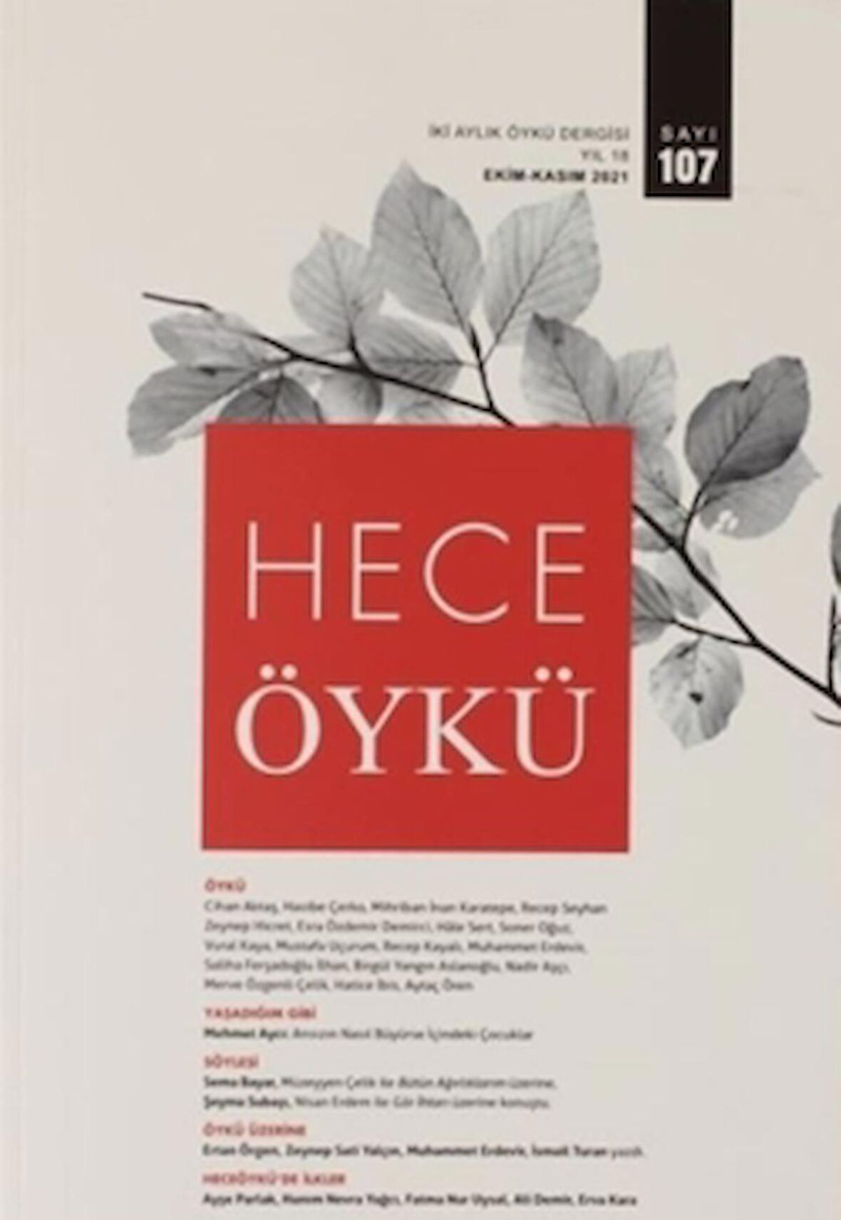 Hece Öykü Dergisi Sayı:107 Ekim - Kasım 2021