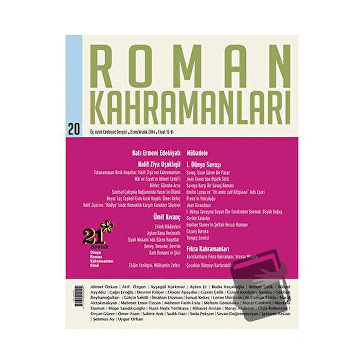 Roman Kahramanları Sayı: 20