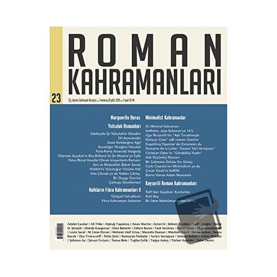 Roman Kahramanları Sayı: 23