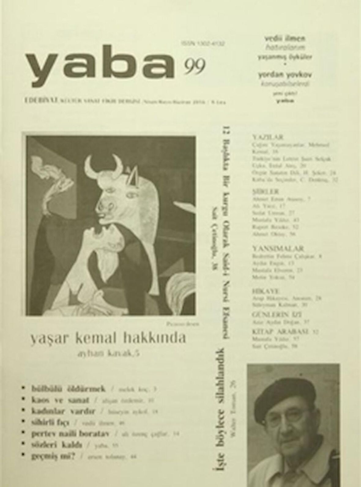 Yaba Edebiyat Dergisi Sayı: 99 Nisan-Mayıs-Haziran 2016