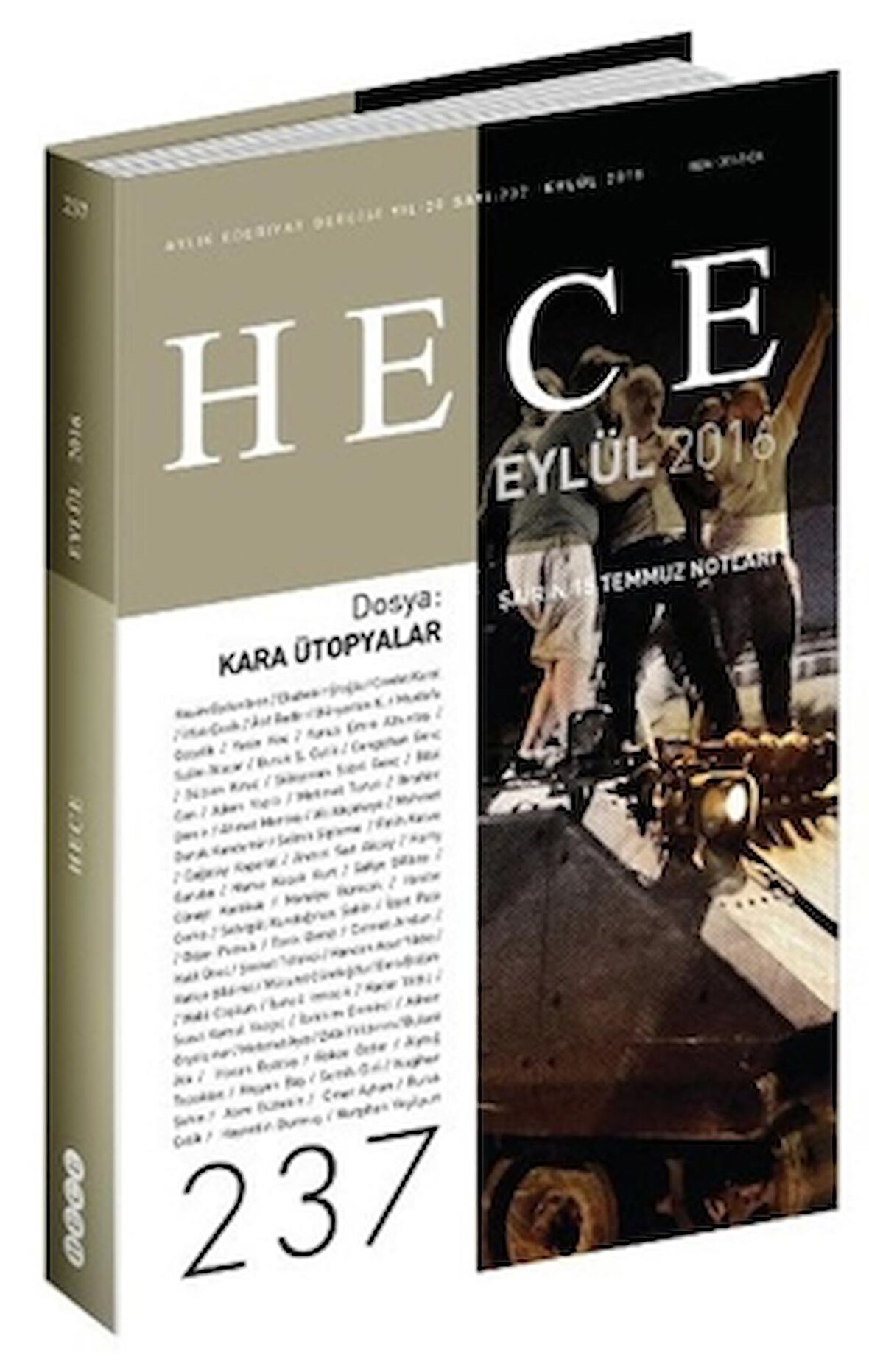 Hece Aylık Edebiyat Dergisi Sayı: 237 - Eylül 2016
