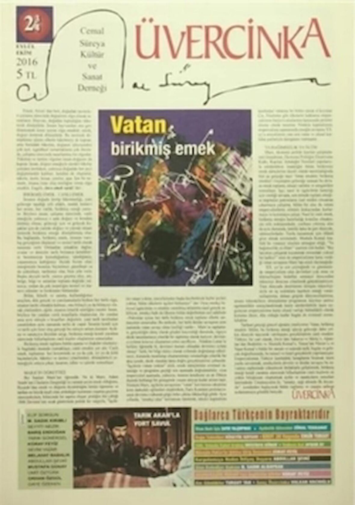 Sayı: 23-24 Eylül-Ekim 2016