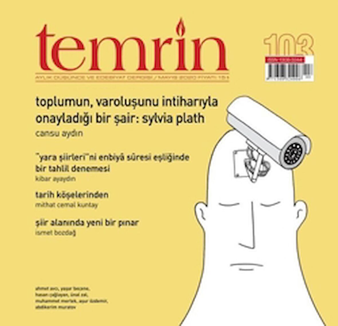 Temrin Düşünce ve Edebiyat Dergisi Sayı: 103 Mayıs 2020