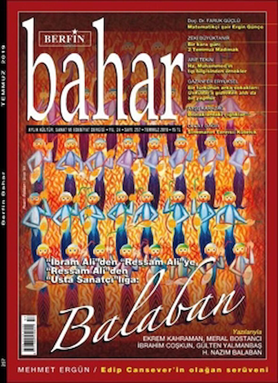 Berfin Bahar Aylık Kültür Sanat ve Edebiyat Dergisi Sayı 257 Temmuz 2019