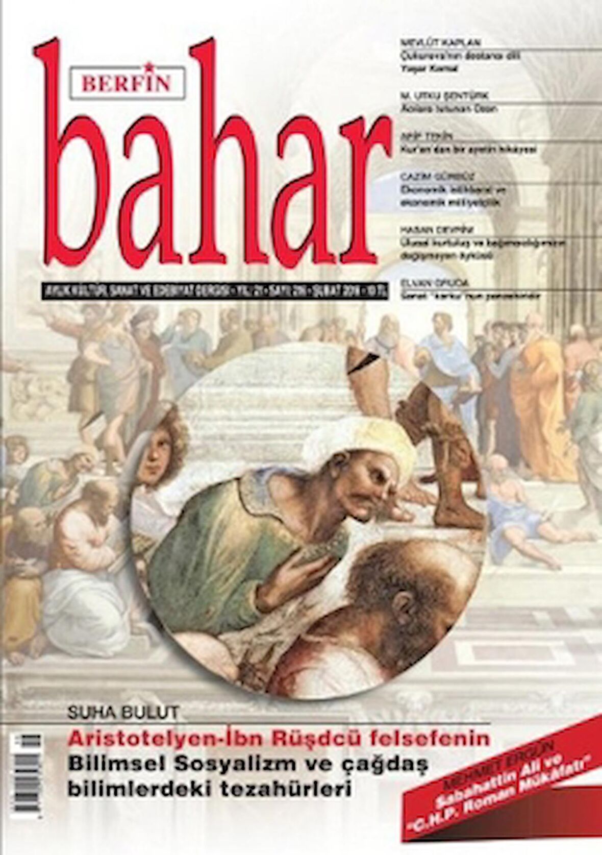 Berfin Bahar Aylık Kültür Sanat ve Edebiyat Dergisi Sayı: 216 Şubat 2016