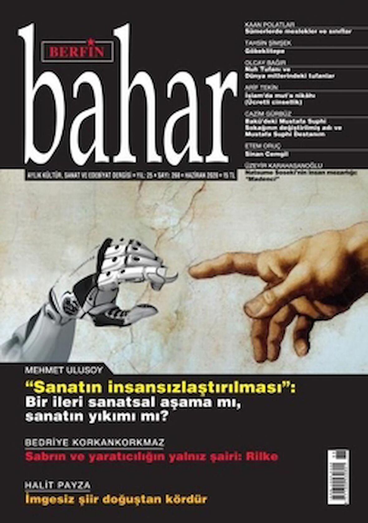 Berfin Bahar Aylık Kültür Sanat ve Edebiyat Dergisi Sayı: 268 Haziran 2020