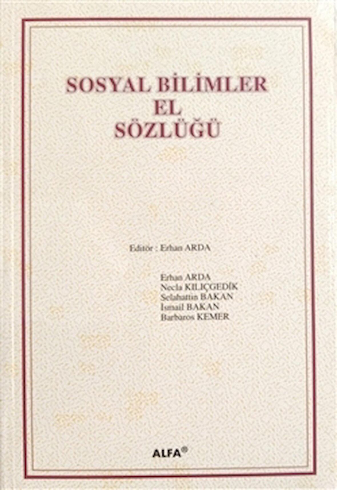 Sosyal Bilimler El Sözlüğü (Ciltsiz)