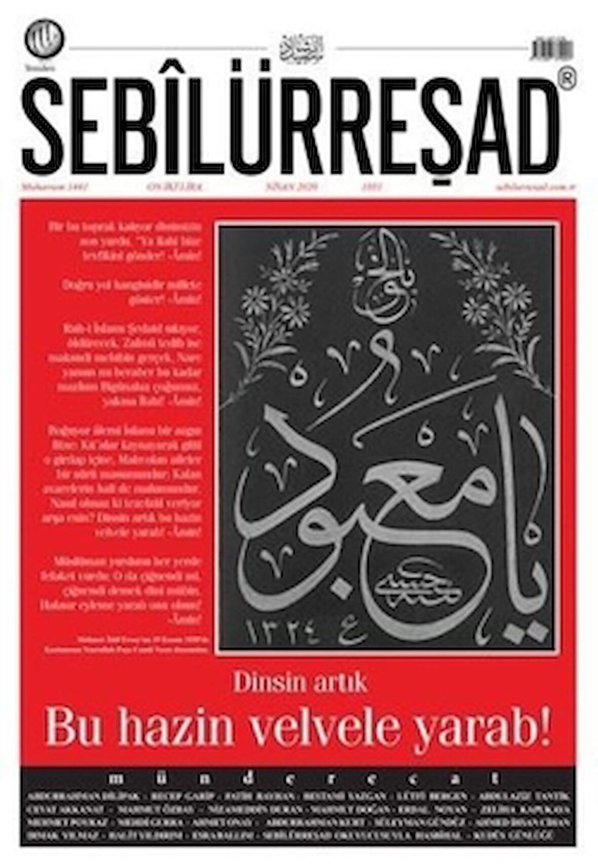 Sebilürreşad Dergisi Sayı: 1051 Nisan 2020