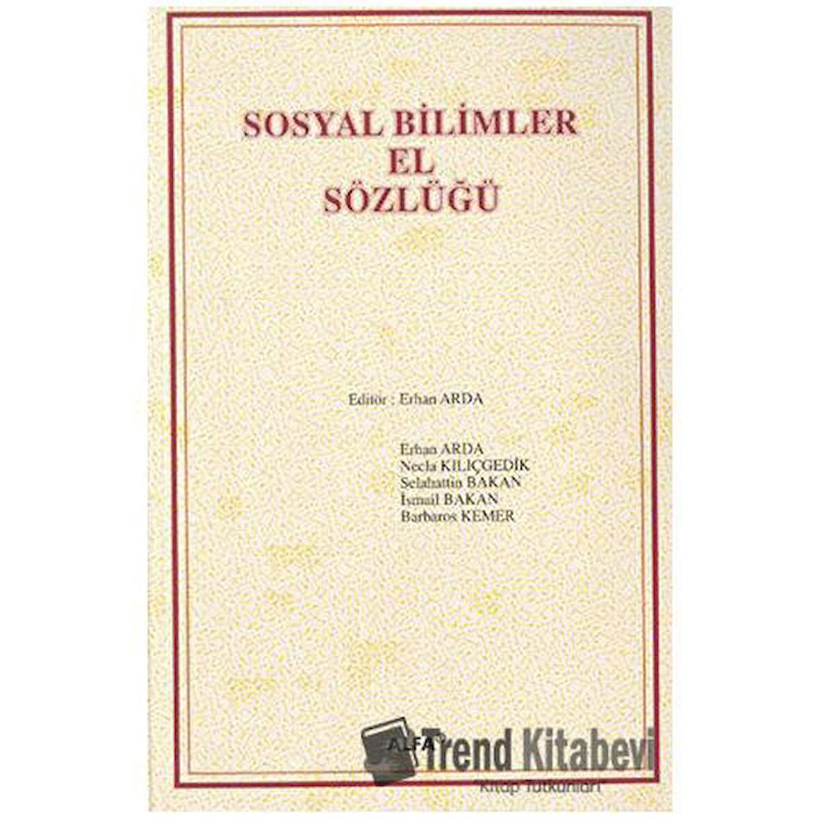 Sosyal Bilimler El Sözlüğü (Ciltli)