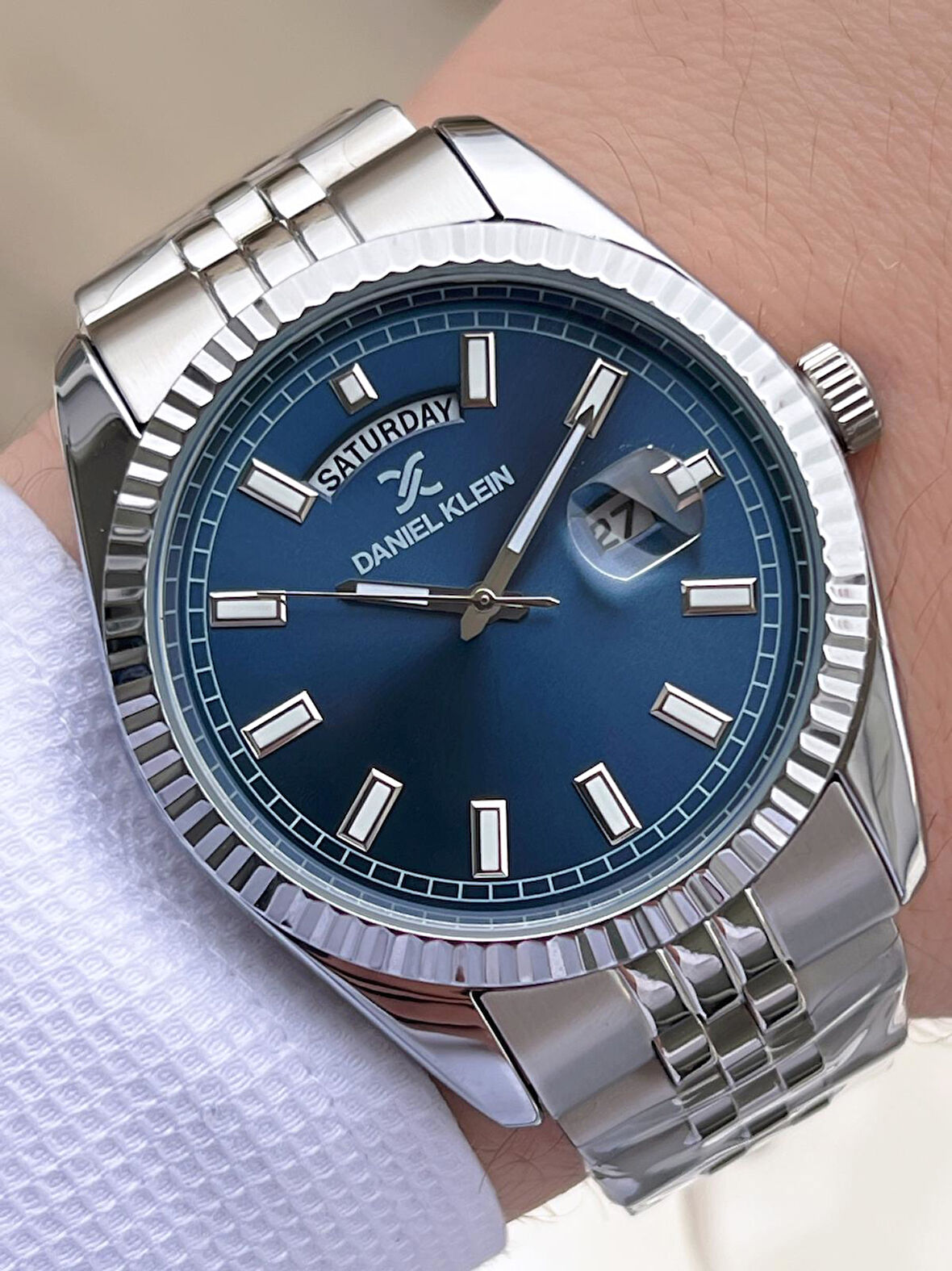 Daniel Klein Takvimli Kadran Rolex Kasa 30 Mt Suya Dayanıklı 2 Yıl Garantili Erkek Kol Saati 10010F3