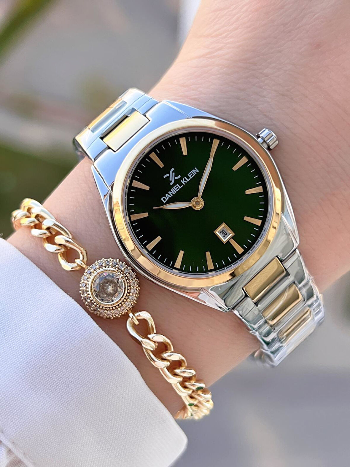 Daniel Klein Çelik Kordon 2 Yıl Garantili 3 Atm Suya Dayanıklı+Bileklik Kadın Kol Saat BFG.13625.8