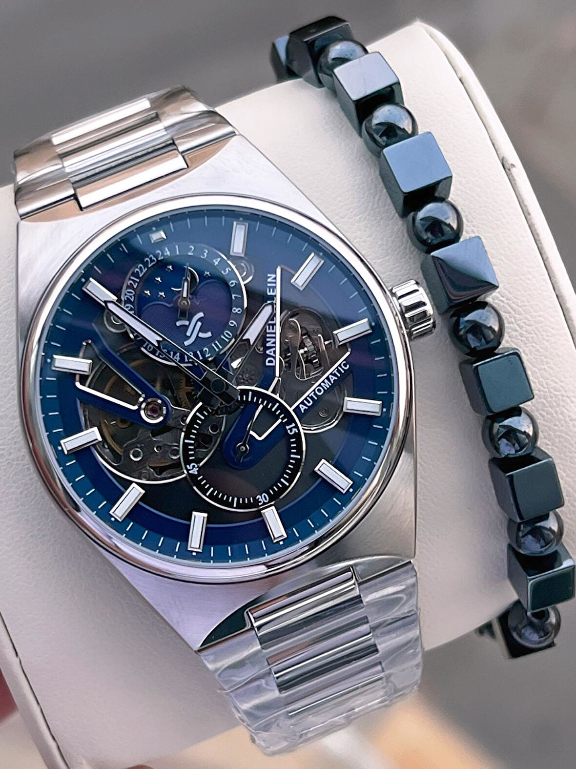 Daniel Klein Otomatik Ve Manuel Kurmalı Mehtap Ve Güneş Kadranlı 3 Atm Erkek Kol Saat FDK.14269.K5