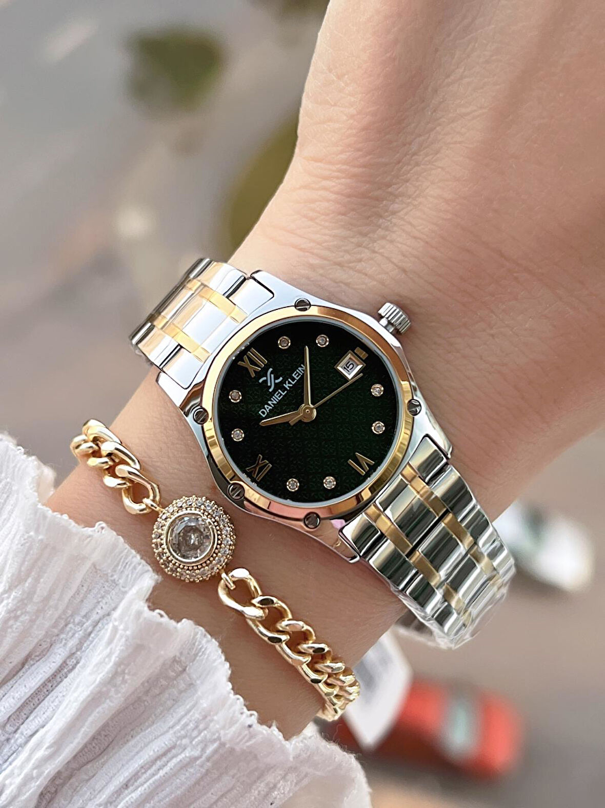 Daniel Klein Çelik Kordon 30 Mt Suya Dayanıklı Kadın Kol Saati+Bileklik BF.GF.14271.4