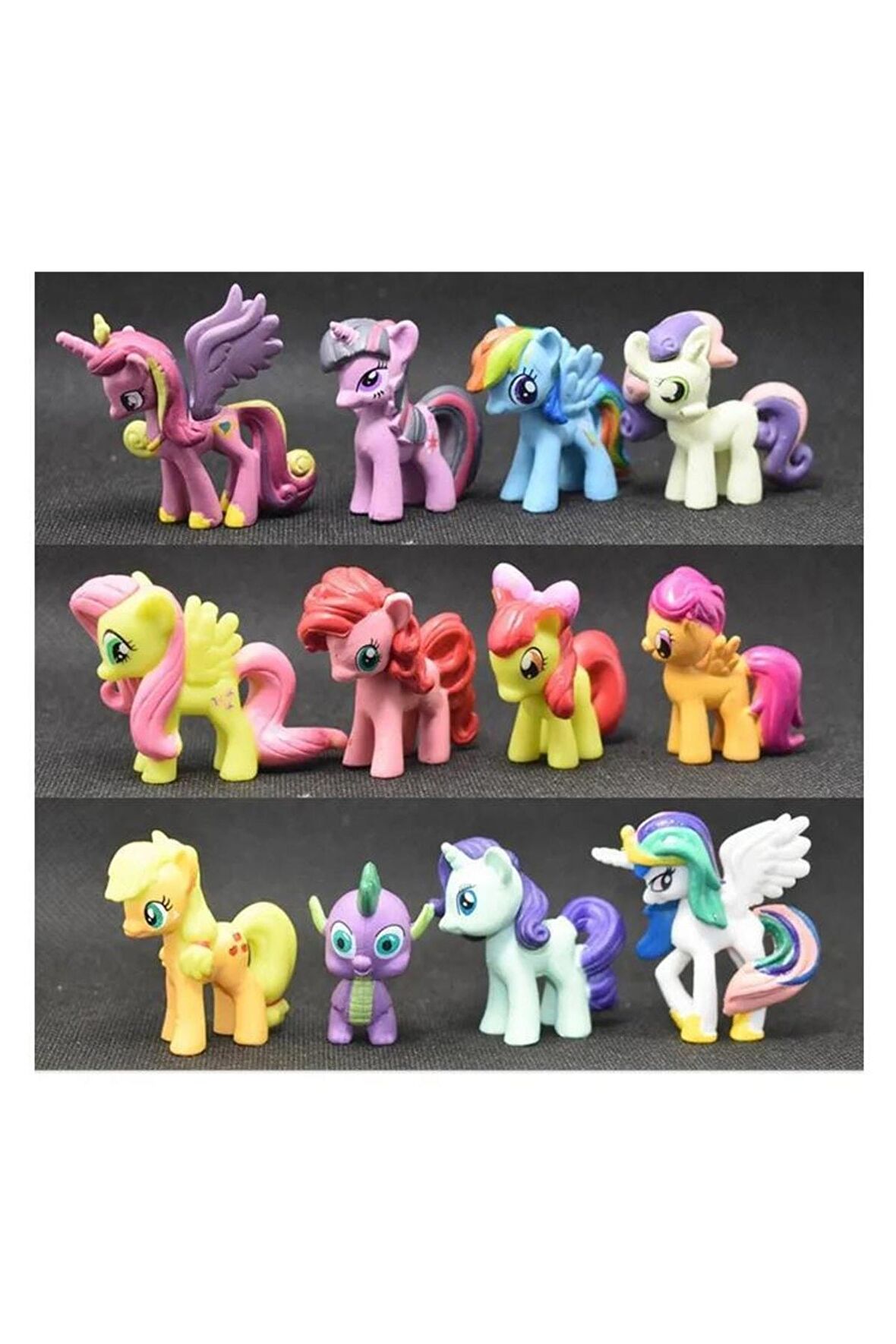 Oyuncak 12 Li Set Figür Oyuncak Pony Ler Oyuncakları 12li