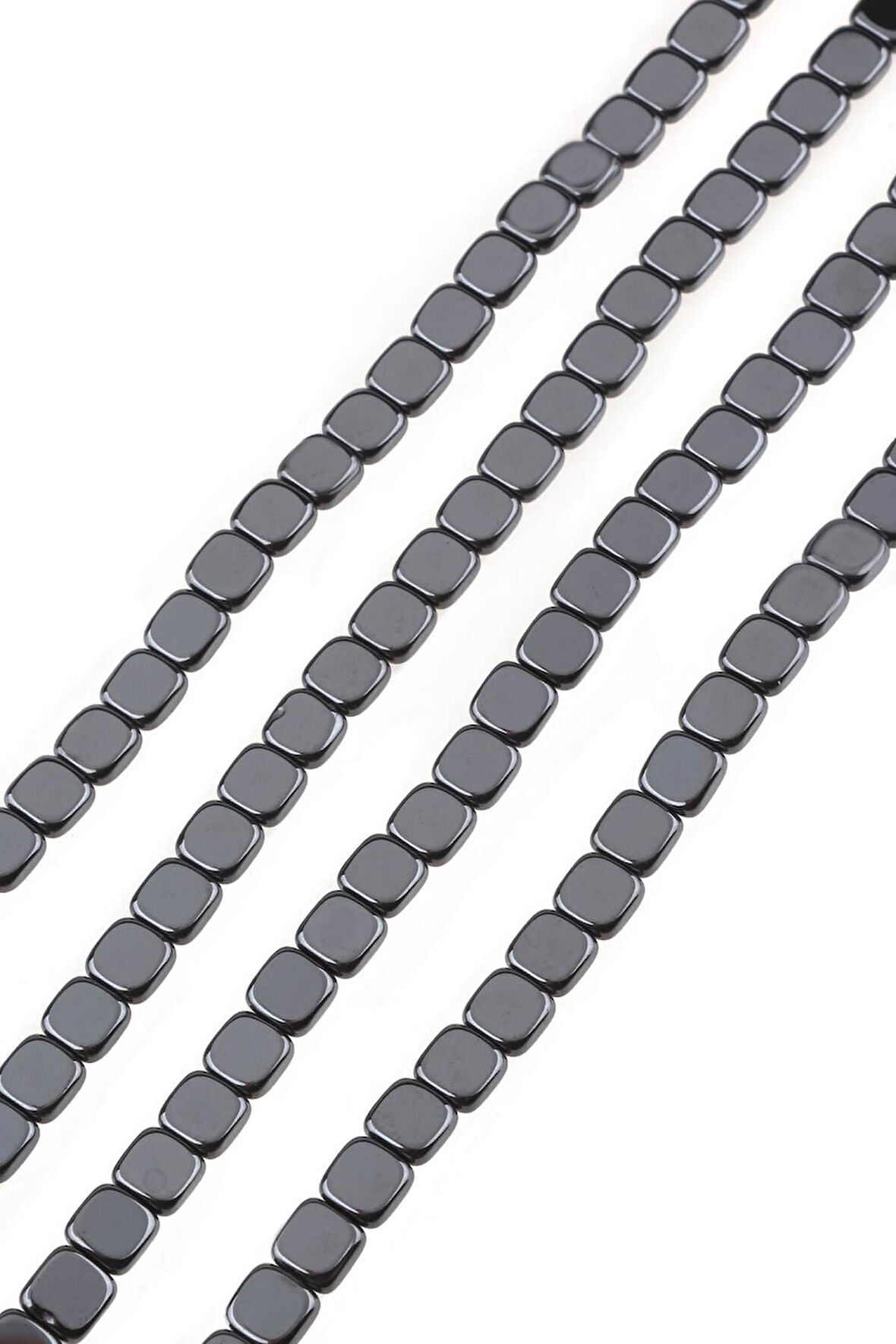 6X2 MM Kare Hematit Dizi Doğaltaş - DZ3661