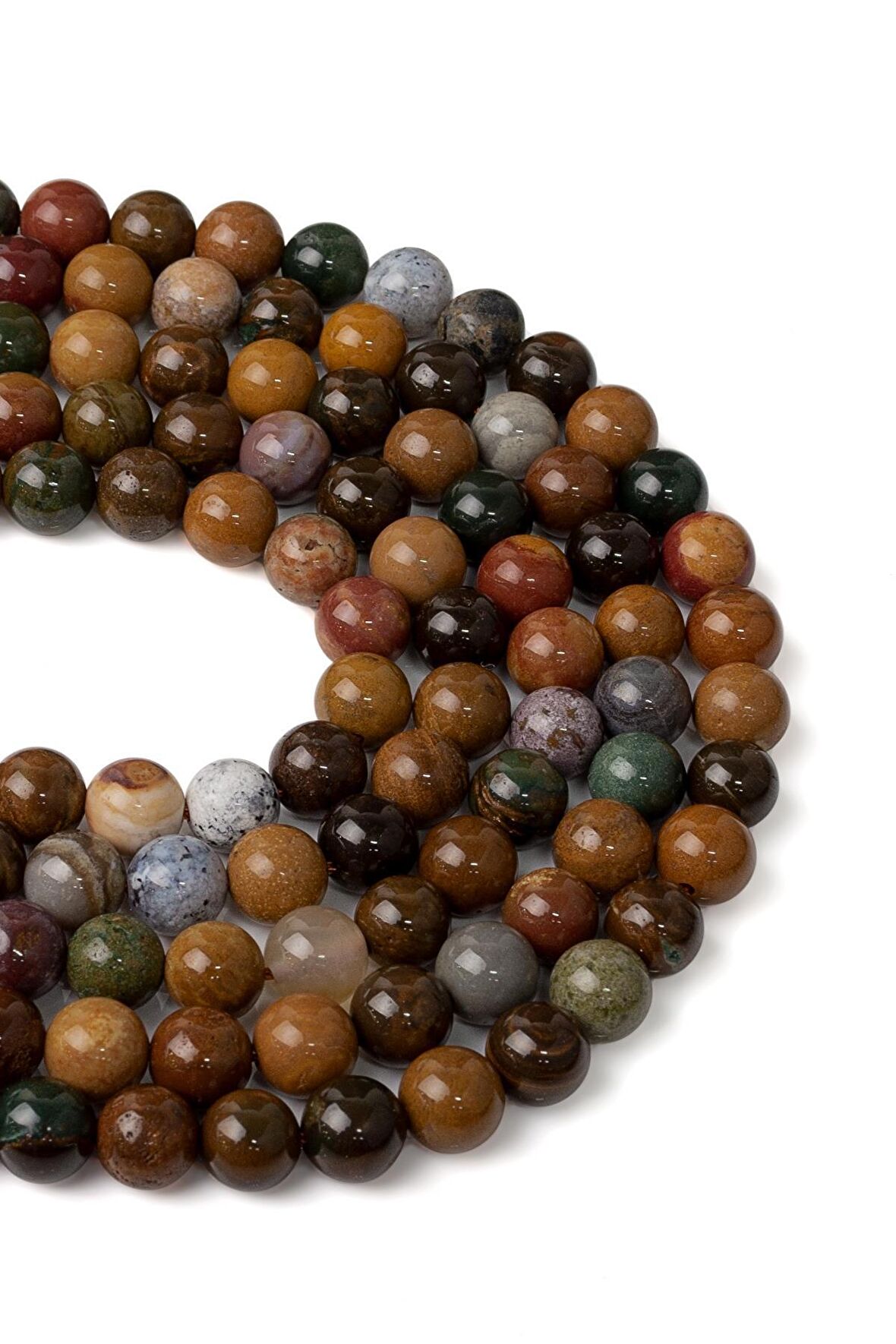 8 MM Ağaç Jasper Taşı Dizi