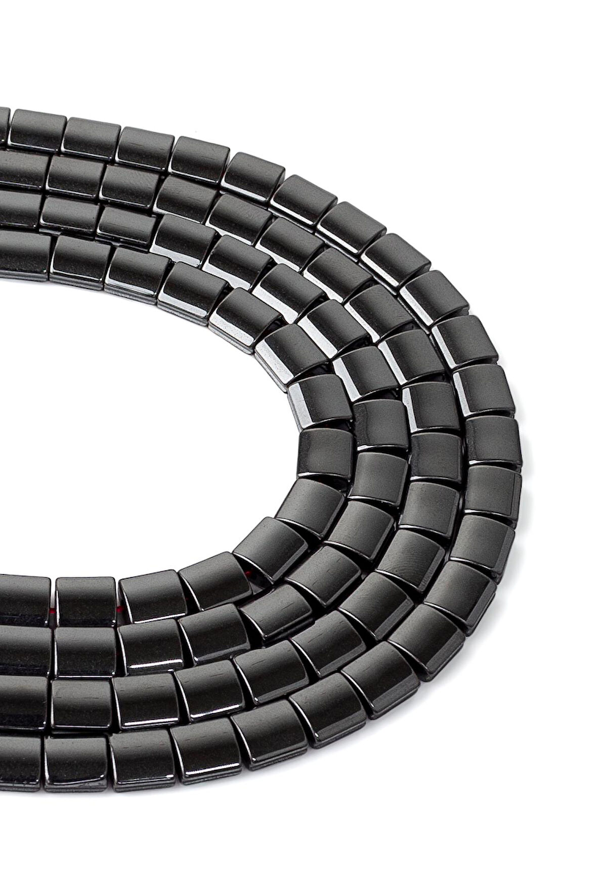 7X7 MM Kanallı Hematit Taşı Dizi