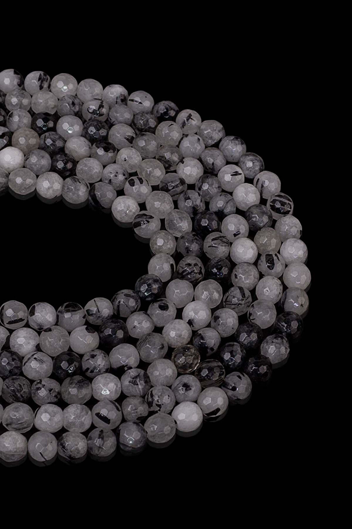 6 MM Faset Rutil Kuvars Taşı Dizi