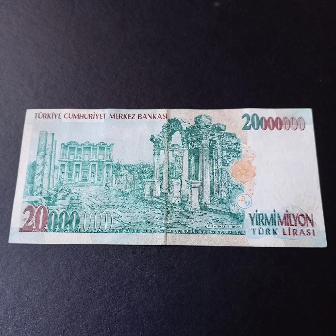 20 Milyon Türk Lirası 7.Emisyon ÇT/ÇÇT Eski Kağıt Para - 39963662ed6ea5f94e