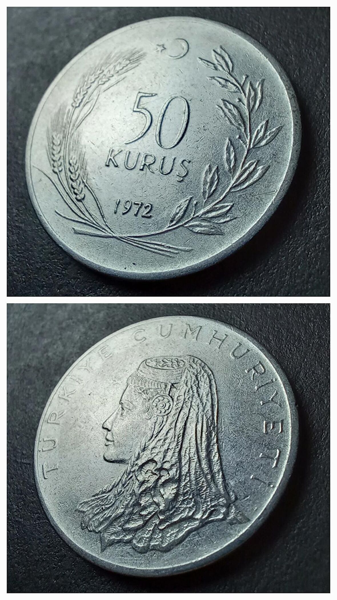 1972 Akmonital 50 Kuruş ÇÇT+/ÇA Eski Madeni Para - 399636639376cea495