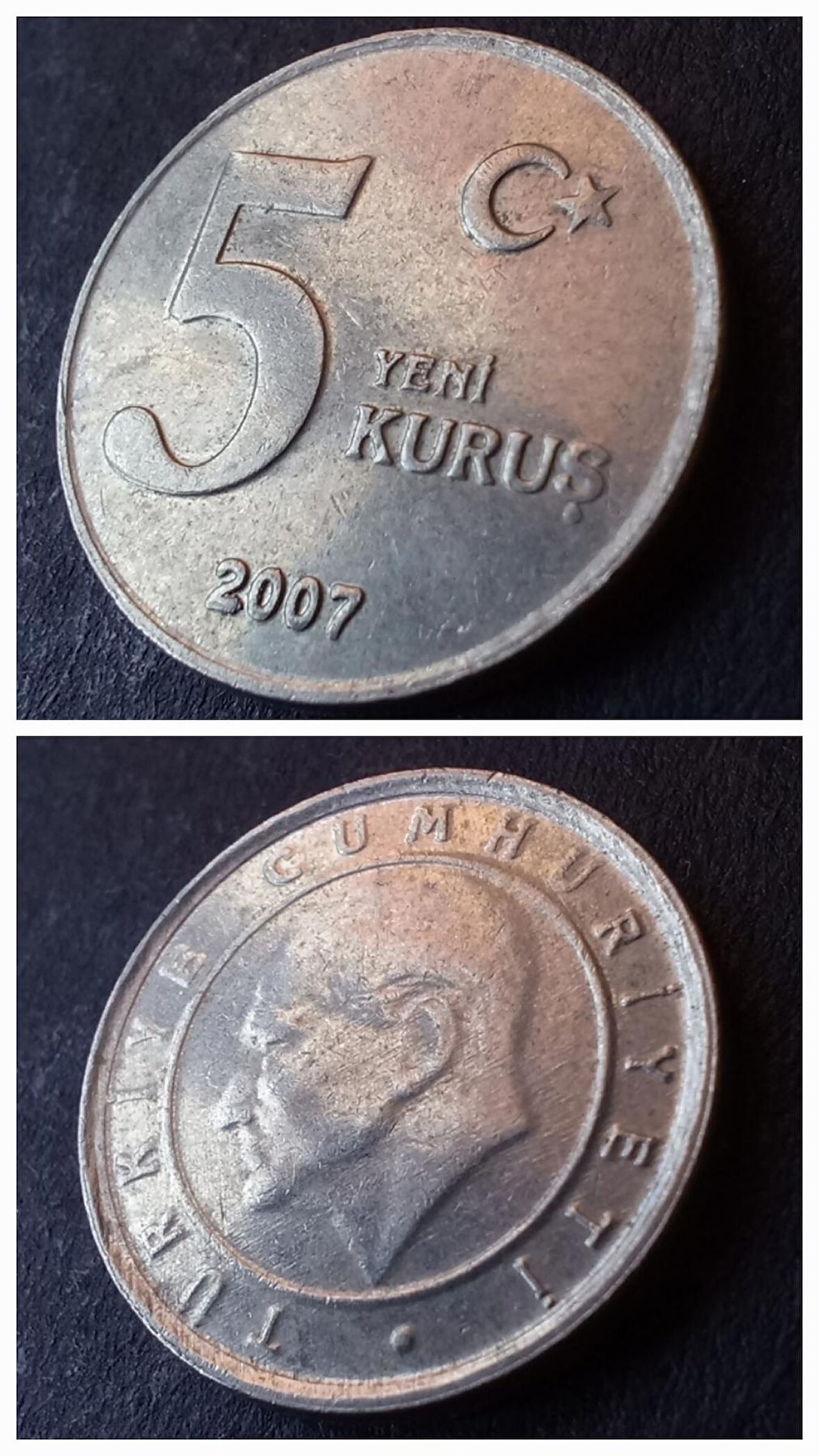 2007 - 5 Yeni Kuruş - 2007 - ÇT/ÇÇT Eski Madeni Para - 3996366395d8044422