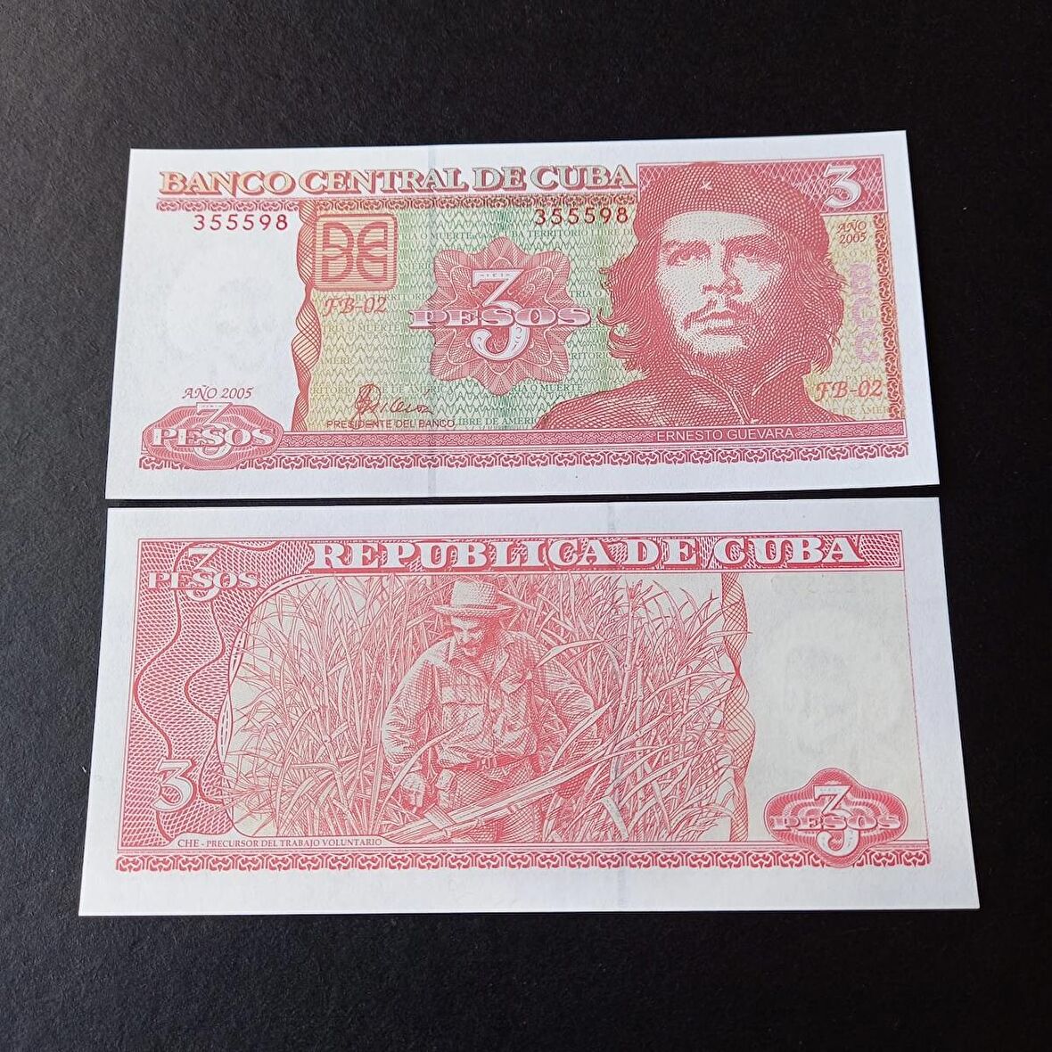 2005 Küba 3 pesos ÇİL eski yabancı kağıt para - che guevara - 39963665b40bf0d9d8