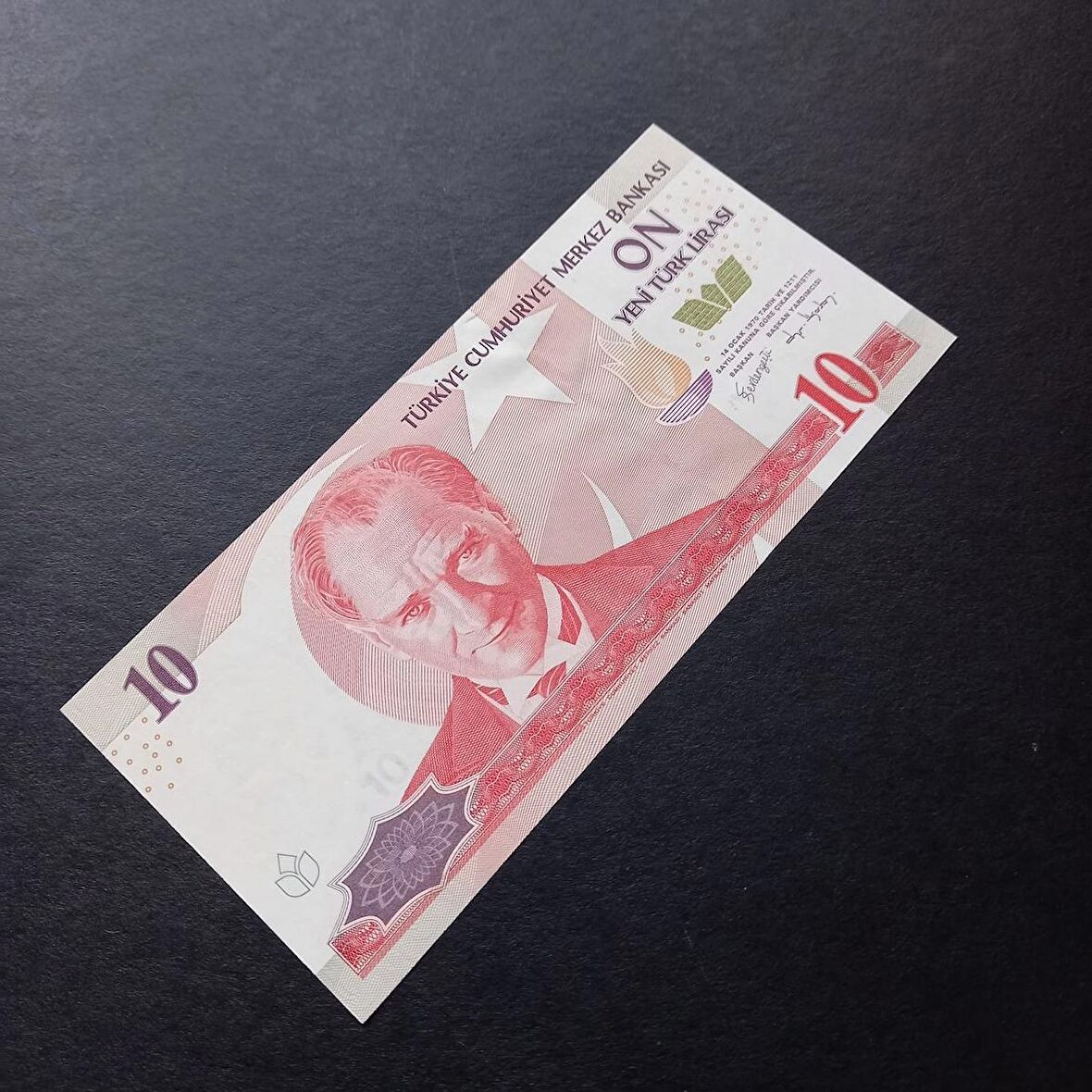 B67 8.Emisyon 10 Yeni türk lirası ytl ÇİL eski kağıt para - 399636686e44523eb1