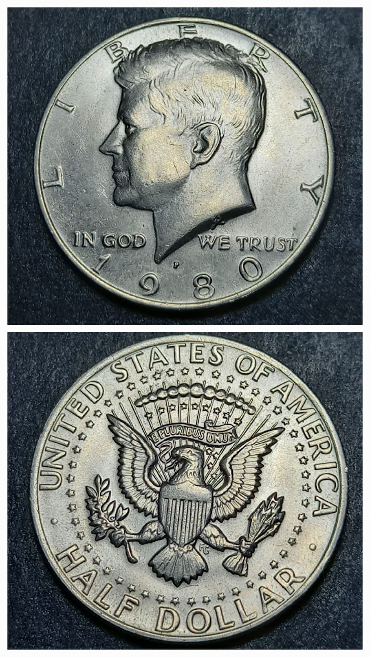 Escoines Koleksiyon 1980 Amerika Halfdolar ÇİL/ÇİL+ eski yabancı madeni para - 3996366a6d547944c9